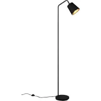 TRIO Schwarze Leselampe Buddy orientierbar
