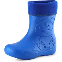 Ladeheid Eva Kinder Jungen Mädchen Gummistiefel Regenschuhe gefüttert LA-CA-11 (Blau, 28/29 EU)
