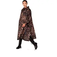 Rainkiss Poncho Dark Leopard