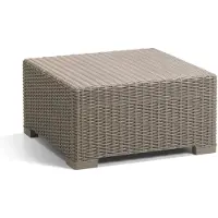 Allibert California, Schwarz, Cappuccino, Harz, Quadratische Form, Flach, 680 mm, 680 mm