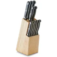 Neuetischkultur Messerblock-Set, 13-teilig Gummibaum