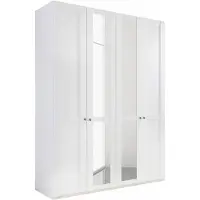 Wimex Kleiderschrank Newport 180x58x234cm Schlafzimmerschrank weiß 4-türig