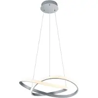 TRIO Reality Leuchten LED Pendelleuchte Course nickel matt