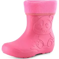 Ladeheid Eva Kinder Jungen Mädchen Gummistiefel Regenschuhe gefüttert LA-CA-11 (Rosa, 30/31 EU)