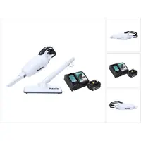 Makita DCL 181 FRF1W Akku Staubsauger 18 V Weiß + 1x Akku 3,0 Ah + Ladegerät