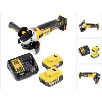 DeWalt DCG 405 P2 Akku Winkelschleifer 18V 125mm Brushless + 2x Akku 5,0Ah + Ladegerät