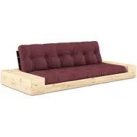Karup Design Untergestell (Schlafsofa) Naturholz/Nachtschwarz/Burgund mit Seitenkästen – 1374027104