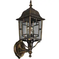 TRIO Lighting Außenwandleuchte Volturno, dimmbar, braun / rost, Aluminium, Antik, Wandleuchte außen