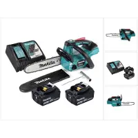 Makita DUC 254 RT Akku Kettensäge 18 V 25 cm Brushless + 2x Akku 5,0 Ah + Ladegerät