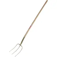 Erntekönig Dunggabel 3 Zinken 135cm-Eschenstiel 31x22cm, gold-lackiert