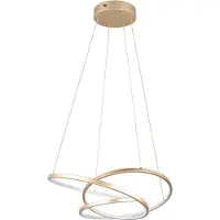 TRIO - Hängelampe DARVIN - Gold - 0x0x150 cm