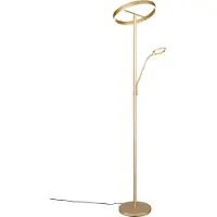 TRIO Design-Leselampe Willis Gold – 180 cm