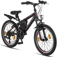 Licorne Bike GmbH Licorne Bike Guide Premium Mountainbike Shimano,Zoll:20;Farbe:Schwarz/Rot/Grau