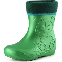 Ladeheid Eva Kinder Jungen Mädchen Gummistiefel Regenschuhe gefüttert LA-CA-11 (Smaragdgrün, 30/31 EU)