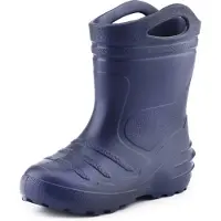 Ladeheid Kinder Mädchen Jungen federleichte Eva Thermo Gummistiefel gefüttert KL051 (Dunkelblau, 33)