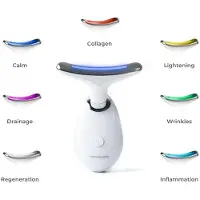 InnovaGoods Elektrischer Gesichtsfestiger für Gesicht und Hals mit LED, EMS und Wärme Selora