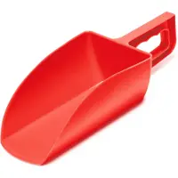 Garronda Futterschaufel ca. 1000 g – ergonomische Schaufel für Futter, Granulat, Streu & Dünger – robuster Kunststoff – BPA-frei, leicht zu reinigen – GD-0153 Rot