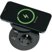 NABER Evoline Circle80 DisQ, Einbausteckdosenelemente, mit Schukosteckdose, USB A/C 8031115