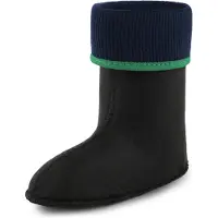 Ladeheid Kinder Mädchen Jungen Wärmende Stiefelsocken für Gummistiefel Innenschuh KL058 (Smaragdgrün, 29 EU)