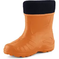 Ladeheid Kinder Mädchen Jungen Federleichte Eva Thermo Gummistiefel Gefüttert KL058 (Orange, 30)