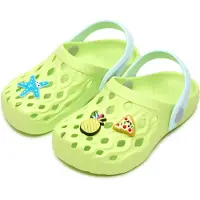 Ladeheid Clogs Kinder Schuhe für Mädchen und Jungen leichte Gartenclogs Gartenschuhe Kinder LA-CA-15 (Pistazien, 33/34 EU)