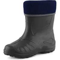 Ladeheid Kinder Mädchen Jungen Federleichte Eva Thermo Gummistiefel Gefüttert KL058 (Graphit, 23)
