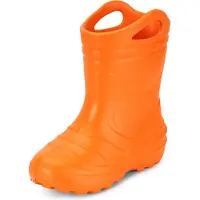Ladeheid Kinder Mädchen Jungen federleichte Eva Gummistiefel KL051-S (Orange, 31 EU)