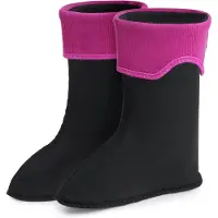 Ladeheid Kinder Mädchen Jungen Wärmende Stiefelsocken für Gummistiefel Innenschuh LA-861 (Rosa, 24/25 EU)