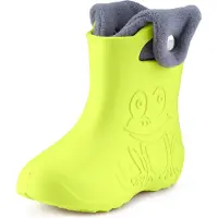 Ladeheid Eva Kinder Jungen Mädchen Gummistiefel Regenschuhe gefüttert LA-CA-04 (Limone, 30/31 EU)