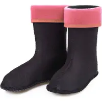 Ladeheid Kinder Mädchen Jungen Wärmende Stiefelsocken für Gummistiefel Innenschuh für Modell LA-KL-EVA-Kids und KL050, KL045 (Rosa, 33 EU)