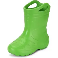 Ladeheid Kinder Mädchen Jungen federleichte Eva Gummistiefel KL051-S (Grün, 25 EU)
