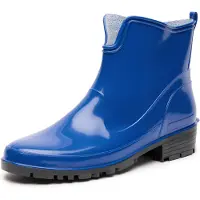 Ladeheid Damen Kurze Gummistiefel LA-930 (Blau, 41)