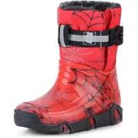 Ladeheid Kinder Mädchen Jungen Schneestiefel Gummistiefel gefüttert LAZT008 (04-Rot, 23/24 EU)