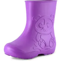 Ladeheid Eva Kinder Jungen Mädchen Gummistiefel Regenschuhe LA-CA-10 (Lilla, 32/33 EU)