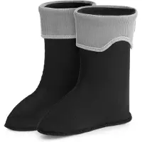 Ladeheid Kinder Mädchen Jungen Wärmende Stiefelsocken für Gummistiefel Innenschuh LA-861 (Grau, 30/31 EU)