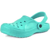 Ladeheid Kinder Mädchen Jungen leichte Eva Clogs Gartenclogs Gartenschuhe KL055 (Minze, 31 EU)