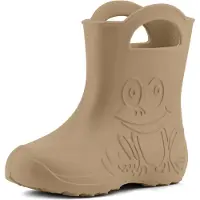 Ladeheid Eva Kinder Jungen Mädchen Gummistiefel Regenschuhe LA-CA-01 (Kamel, 32/33 EU)