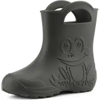 Ladeheid Eva Kinder Jungen Mädchen Gummistiefel Regenschuhe LA-CA-01 (Carbone, 22/23 EU)
