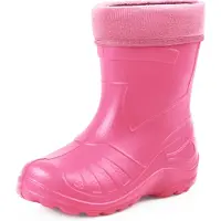 Ladeheid Kinder Mädchen Jungen federleichte Eva Thermo Gummistiefel Regenstiefel gefüttert KL050 (Hellrosa, 27 EU)