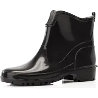 Ladeheid Damen Kurze Gummistiefel LA-930 (Schwarz2, 39)