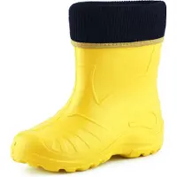 Ladeheid Kinder Mädchen Jungen Federleichte Eva Thermo Gummistiefel Gefüttert KL058 (Sonnig, 31)