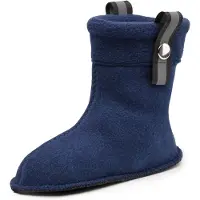 Ladeheid Kinder Gummistiefel Stiefelsocken mit Verschluss Wärmende Socken für Regenstiefel LA-CA-01 LA-CA-03 LA CA-04 (Marineblau, 26/27 EU)