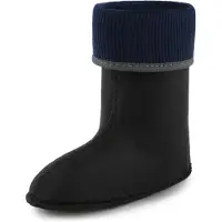 Ladeheid Kinder Mädchen Jungen Wärmende Stiefelsocken für Gummistiefel Innenschuh KL058 (Graphit, 35 EU)