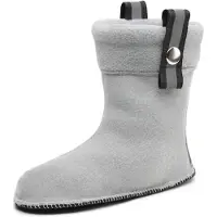 Ladeheid Kinder Gummistiefel Stiefelsocken mit Verschluss Wärmende Socken für Regenstiefel LA-CA-01 LA-CA-03 LA CA-04 (Grau, 24/25 EU)