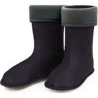 Ladeheid Kinder Mädchen Jungen Wärmende Stiefelsocken für Gummistiefel Innenschuh für Modell LA-KL-EVA-Kids und KL050, KL045 (Graphit, 32 EU)