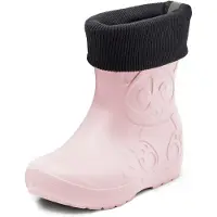 Ladeheid Kinder Federleichte Gummistiefel Thermo mit Fütterung LA-CA-Panda249(Puderrosa, 32/33)