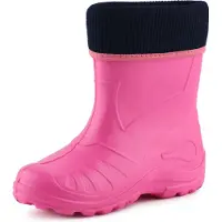 Ladeheid Kinder Mädchen Jungen Federleichte Eva Thermo Gummistiefel Gefüttert KL058 (Rosa, 22)