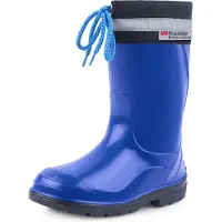 Ladeheid Kinder Mädchen Jungen Gummistiefel mit Stulpe LA-972 (Blau/Schwarz, 22 EU)