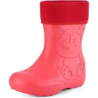 Ladeheid Eva Kinder Jungen Mädchen Gummistiefel Regenschuhe gefüttert LA-CA-11 (Korall, 24/25 EU)