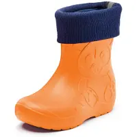 Ladeheid Kinder Federleichte Gummistiefel Thermo mit Fütterung LA-CA-Panda249(Orange (151c), 24/25)